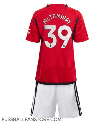 Manchester United Scott McTominay #39 Replik Heimtrikot Kinder 2023-24 Kurzarm (+ Kurze Hosen)
